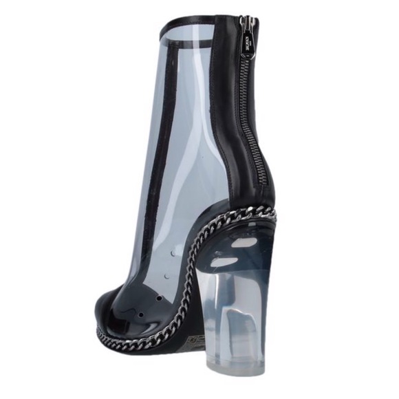 BALMAIN lucite clear ankle boots - Picture 4 of 15